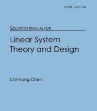 حل المسائل طراحی سیستم خطی تی سونگ چن Chi Tsong Chen
