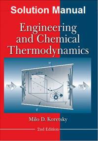 حل المسائل کتاب ترمودینامیک مهندسی و شیمیایی میلو کورتسکی KORETSKY