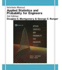 دانلود حل المسائل آمار و احتمال مهندسی مونتگومری Douglas Montgomery