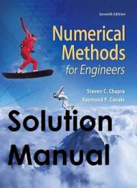 دانلود حل المسائل کتاب روش های عددی استیون چاپرا Steven Chapra